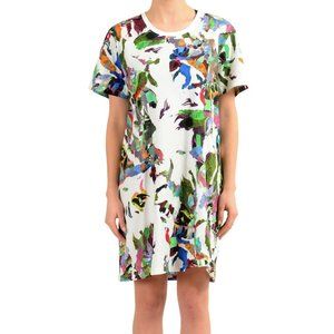 Versus by Versace Women's Multi-Color Short Sleeve Shirt Dress US XS IT 38